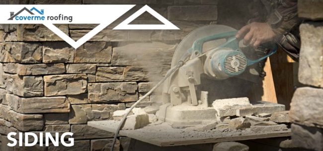 handsaw cutting siding brick