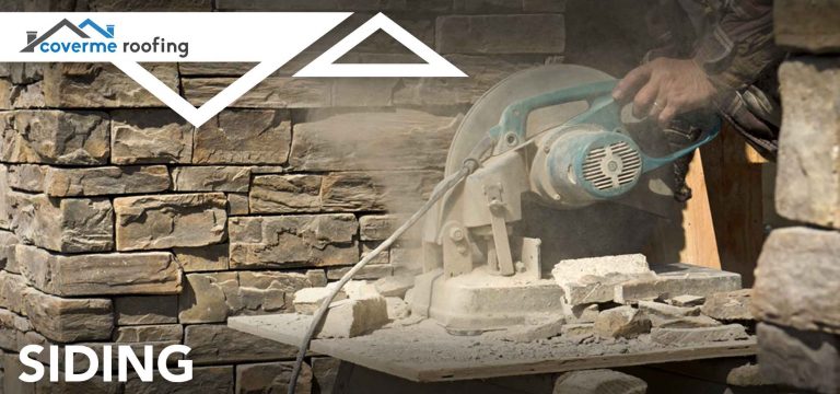 Siding handsaw cutting siding brick